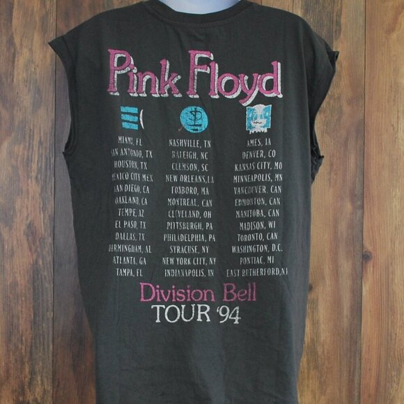 NWT Pink Floyd Concert Black Oyster Sleeveless Muscle Tee - Picture 5 of 6